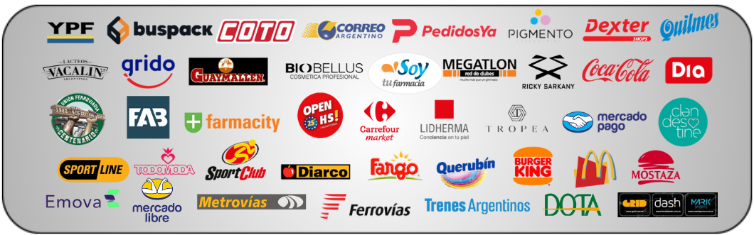 Logos de empresas que confian en Rocio Salud
